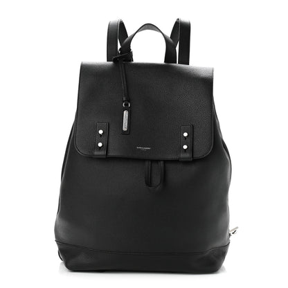 Saint Laurent Grained Calfskin Sac De Jour Backpack Black 1 of 10