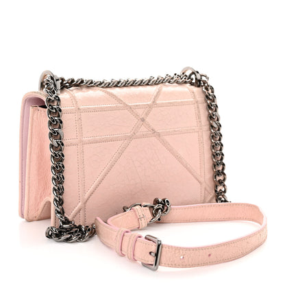 Christian Dior Ceramic Effect Deerskin Small Diorama Flap Bag Pink 3 of 15