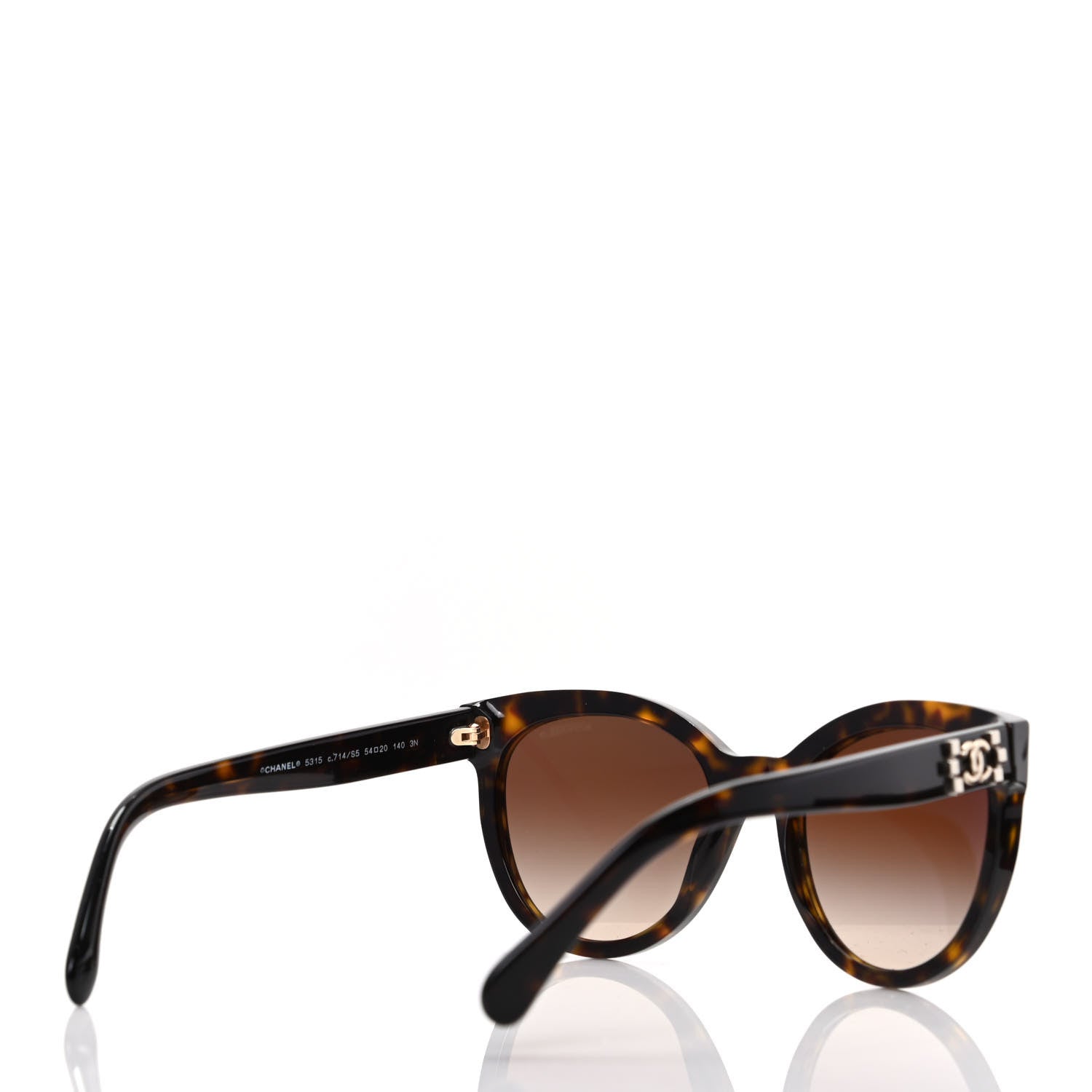 Chanel Pantos Signature CC Sunglasses 5315 Dark Havana 4 of 8