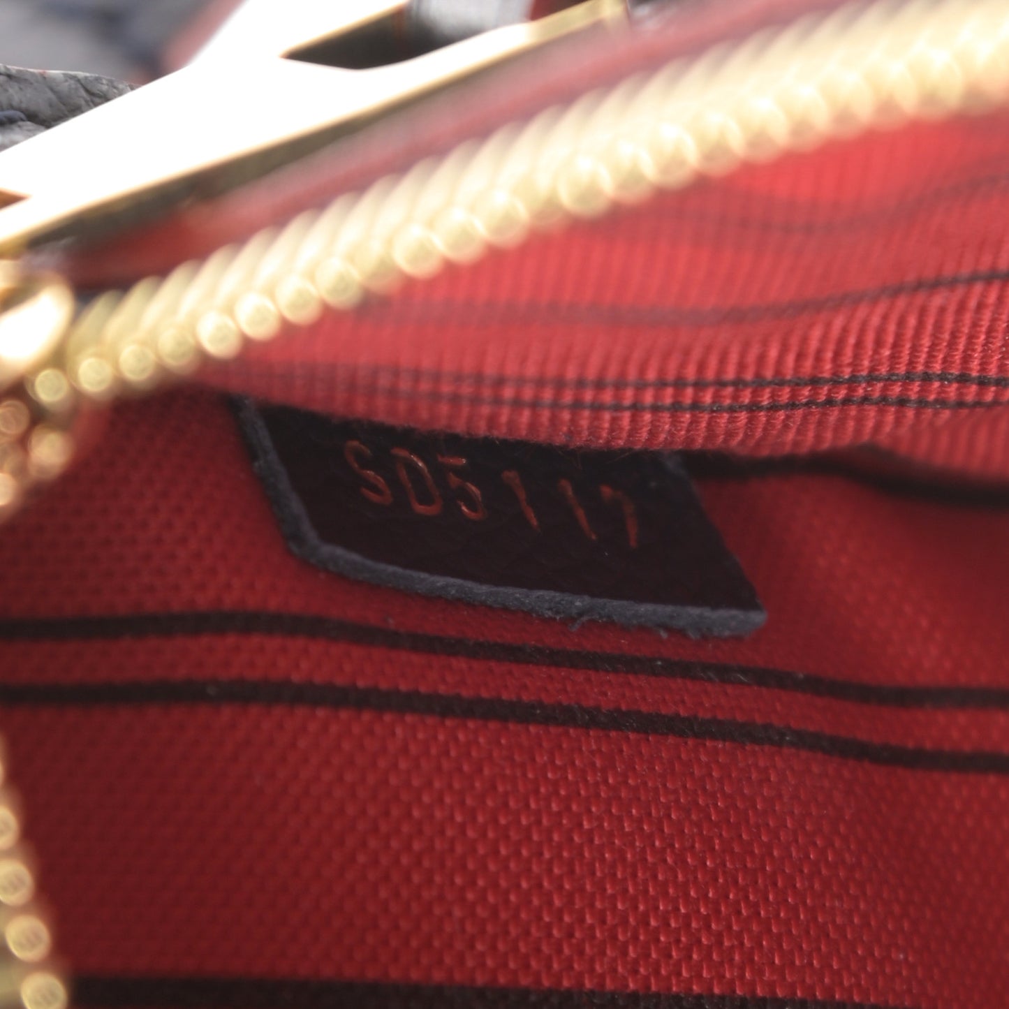 Empreinte Pochette Metis Marine Rouge