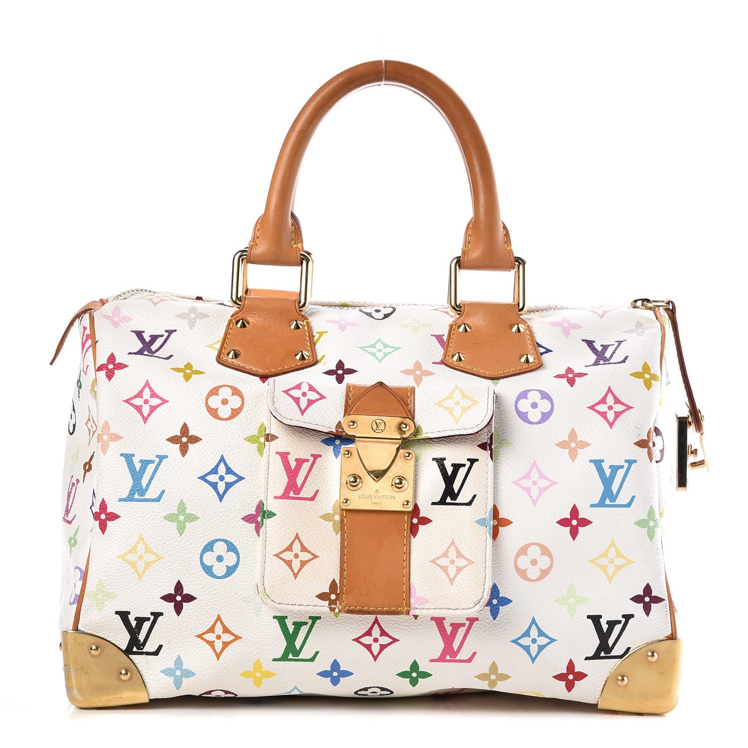 Louis Vuitton Monogram Multicolor Speedy 30 White 1 of 18