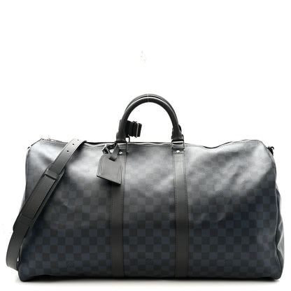 Louis Vuitton Damier Cobalt Keepall Bandouliere 55 2 of 28