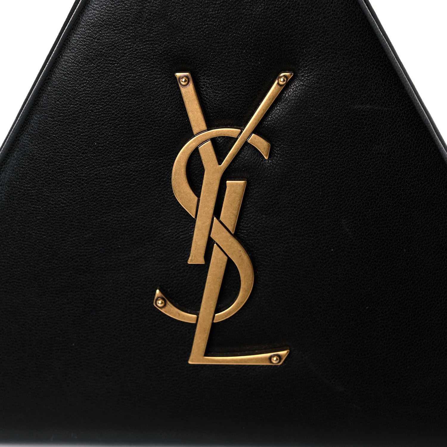 Saint Laurent Lambskin Pyramid Clutch Black 19 of 21