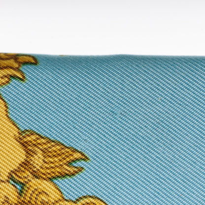 Hermes Silk Twill Tsubas Pocket Square Scarf 7 of 9