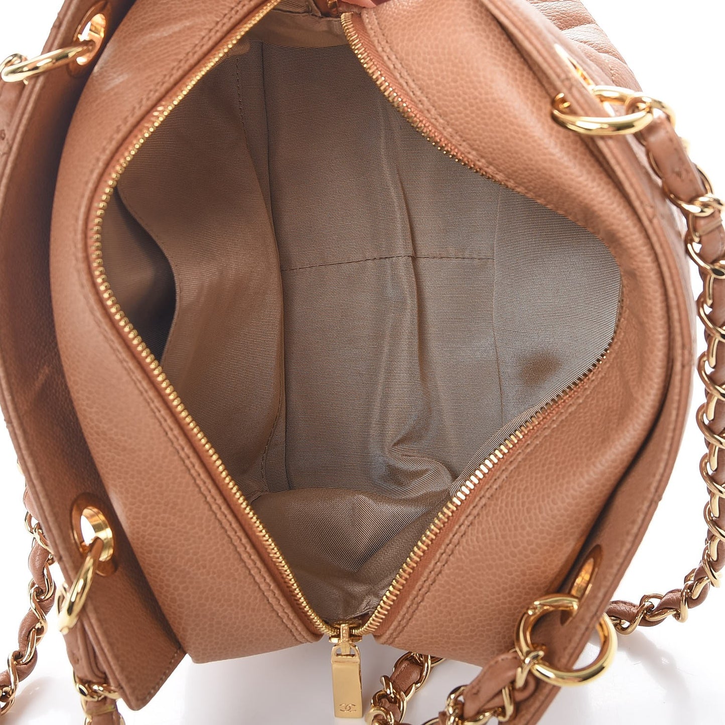 Caviar Petit Timeless Tote PTT Dark Beige