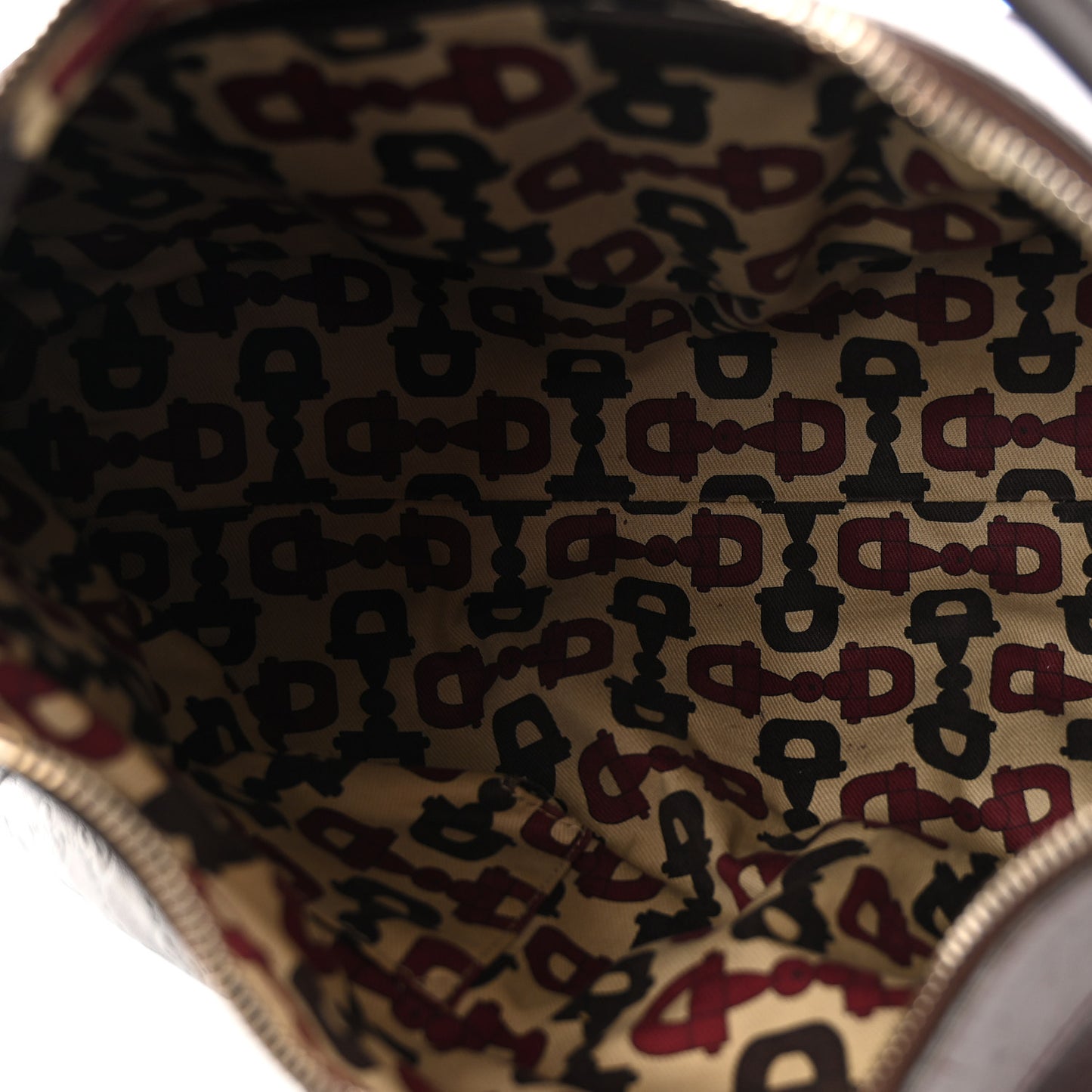 Guccissima Large D Gold Ring Hobo Chocolate Brown