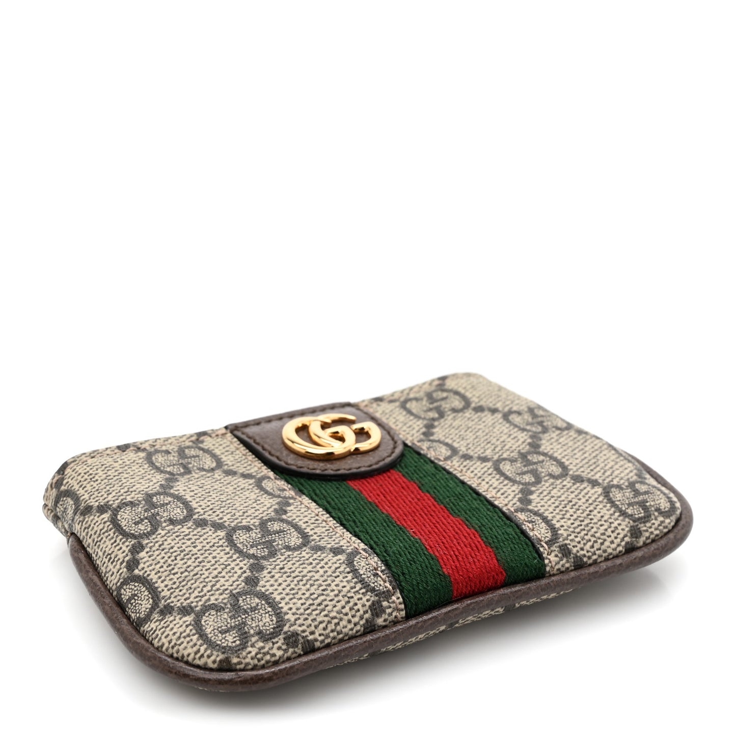 GG Supreme Monogram Web Ophidia Key Case Beige New Acero