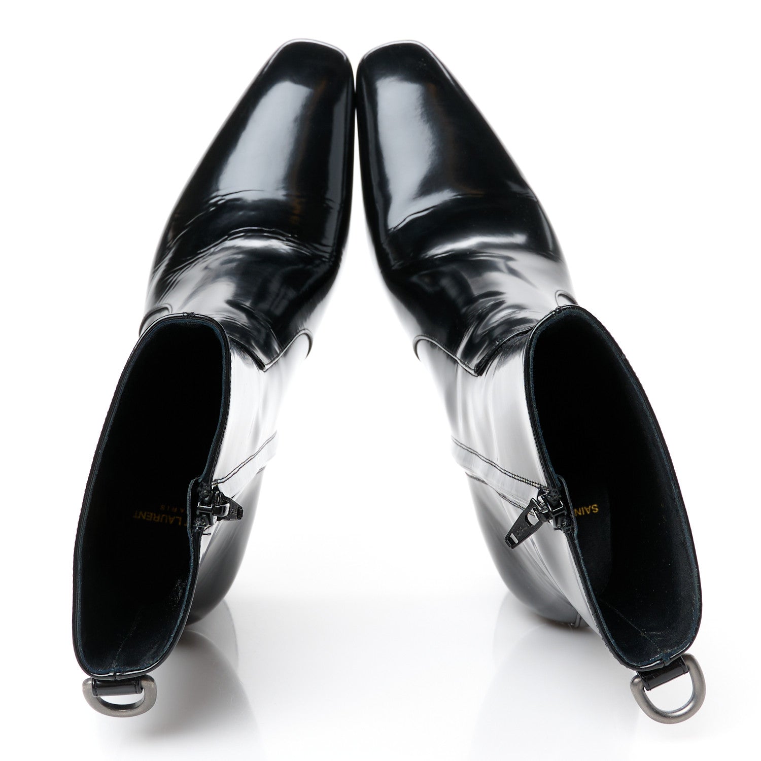 Saint Laurent Vitello Marilyn Betty 70 Ankle Zip Boots 39 Black 2 of 9