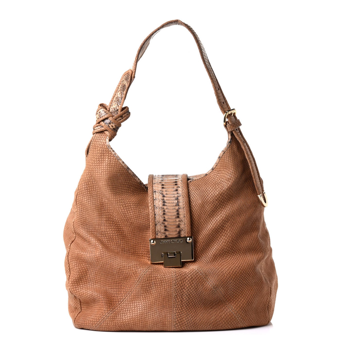 Snakeskin Embossed Calfskin Rahmyn Beige