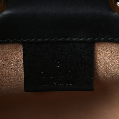 Gucci Suede Patent Web Mini Ophidia Bucket Bag Black 6 of 10