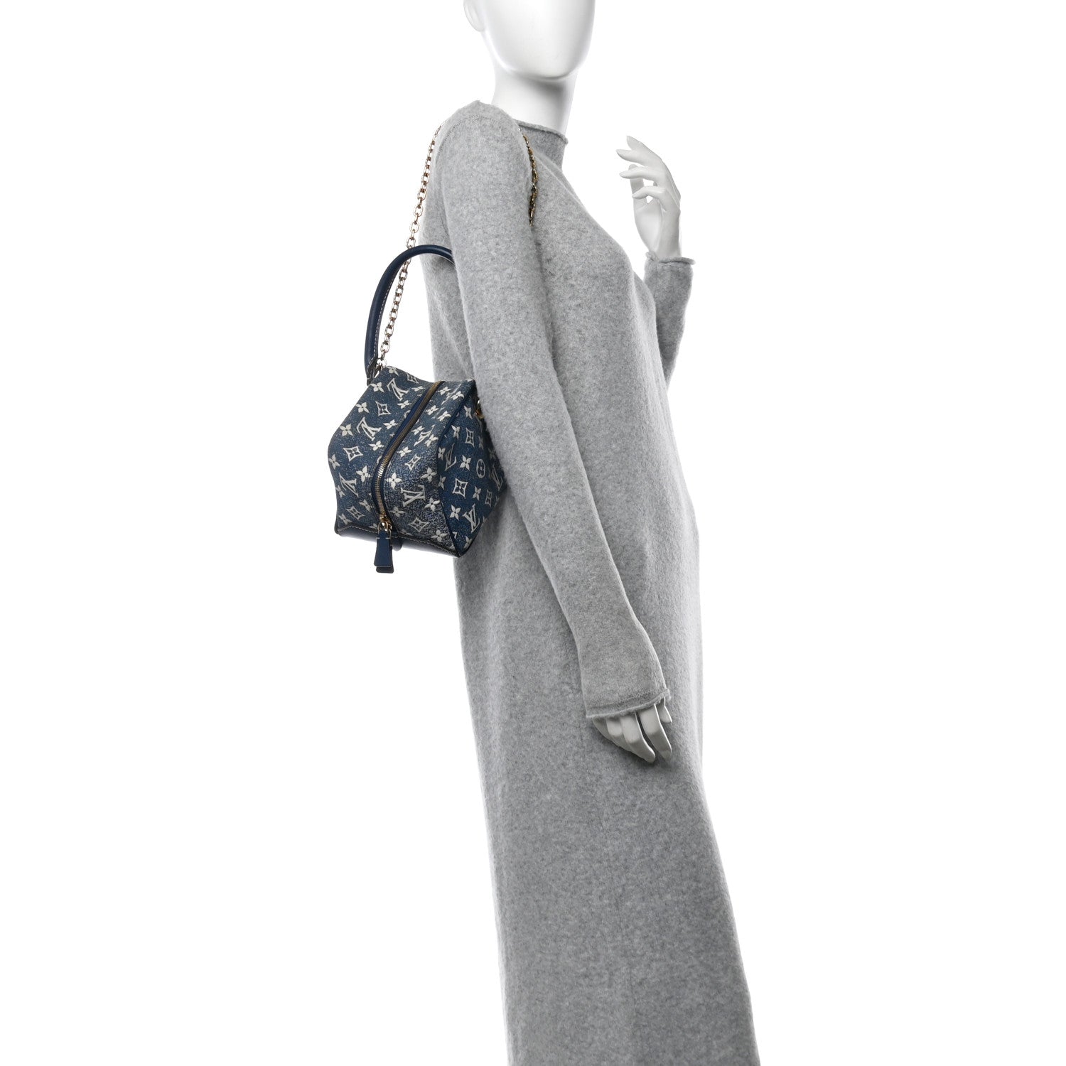 Louis Vuitton Monogram Jacquard Denim Square Bag Bleu 2 of 10