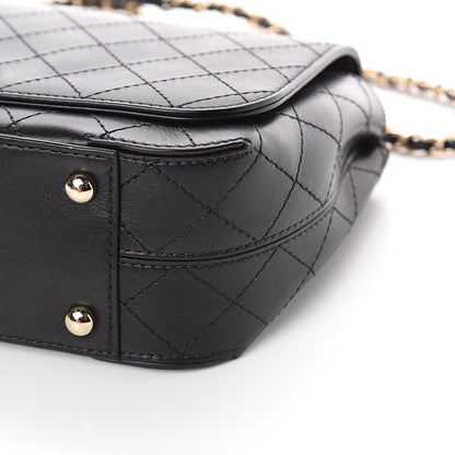 Chanel Calfskin Stitched CC Case Flap Bag Black 9 of 9