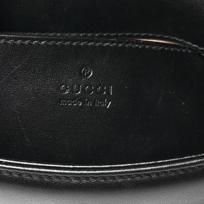 Gucci Calfskin Matelasse Mini GG Marmont Top Handle Shoulder Bag Black 6 of 12