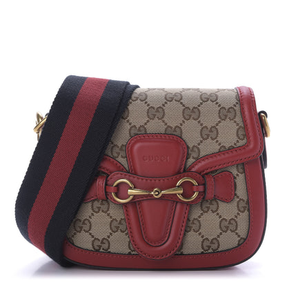 Gucci Monogram Ruinart Calfskin Small Lady Web Shoulder Bag Beige Ebony Hibiscus Red 2 of 9