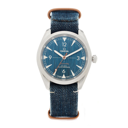 Omega Stainless Steel Fabric 40mm Seamaster Railmaster Co-Axial Automatic Watch Blue 220.12.40.20.03.001 1 of 5