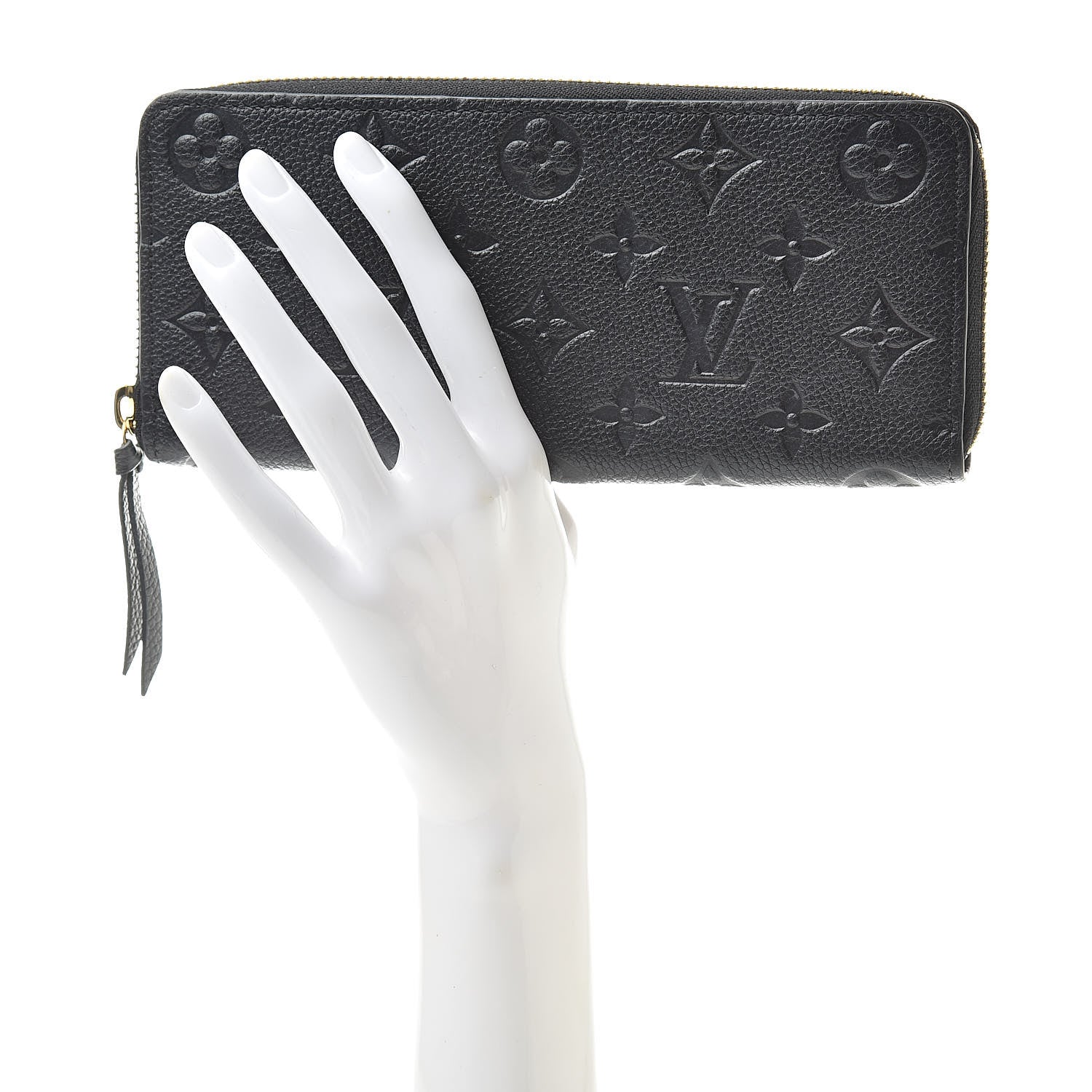 Louis Vuitton Empreinte Clemence Wallet Black 2 of 7