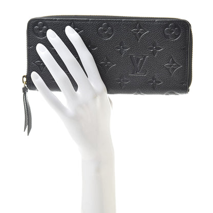 Louis Vuitton Empreinte Clemence Wallet Black 2 of 7