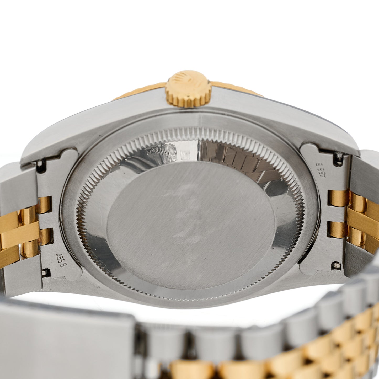 Stainless Steel 18K Yellow Gold Diamond 36mm Oyster Perpetual Datejust Watch Blue 16233