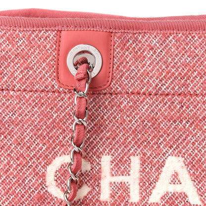 Chanel Mixed Fibers Small Deauville Tote Pink 8 of 10