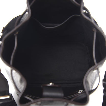 MCM Visetos Small Essential Drawstring Bucket Bag Black 4 of 8