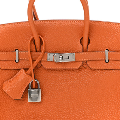 Hermes Togo Verso Birkin 25 Potiron Fauve 8 of 11