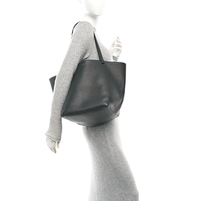 The Row Grained Calfskin Park Tote Three Black 2 of 11