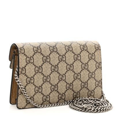Gucci GG Supreme Monogram Super Mini Dionysus Shoulder Bag Taupe 3 of 10