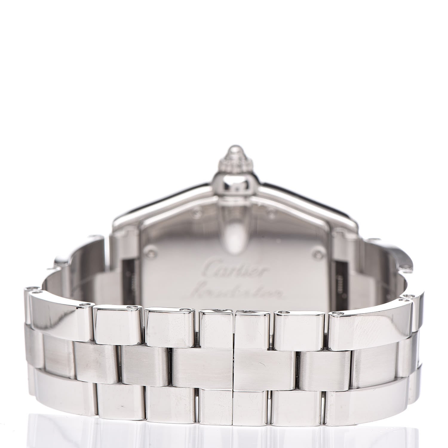 Cartier Stainless Steel 37mm Roadster Automatic Watch Grey 4 of 8