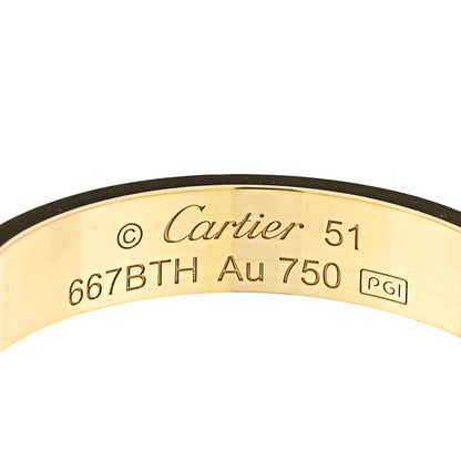 Cartier 18K Yellow Gold 3.5mm LOVE Wedding Band Ring 51 5.75 4 of 4