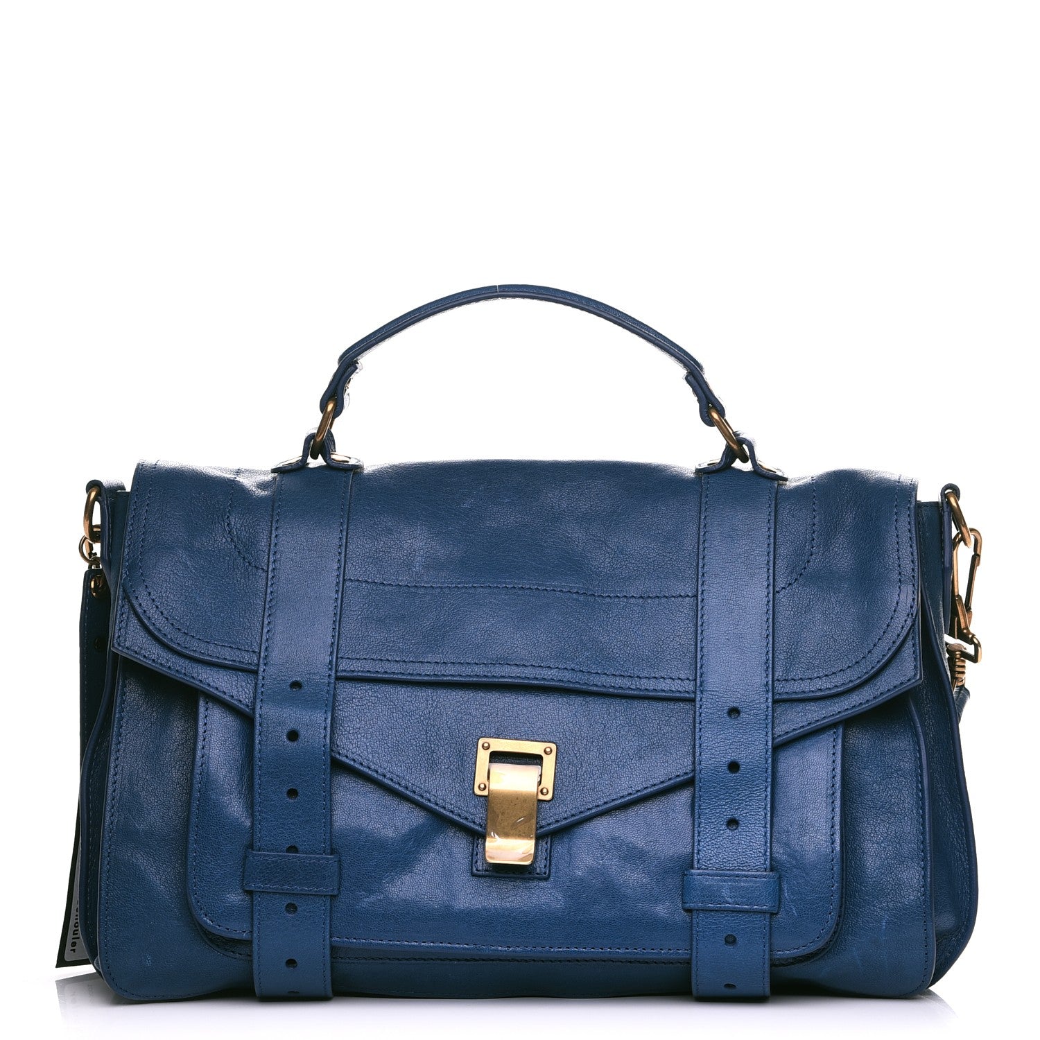 Proenza Schouler Lambskin Medium PS1 Satchel Peacock 1 of 9