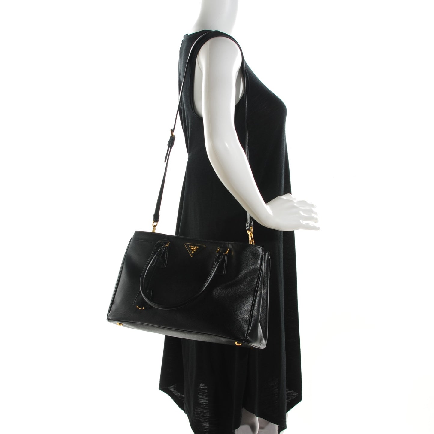 Saffiano Lux Small Tote Nero Black