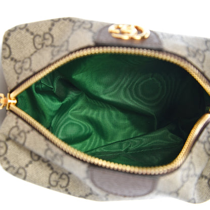 Gucci Soft GG Supreme Monogram Calfskin Medium Ophidia Cosmetic Case Beige Ebony New Acero 4 of 7