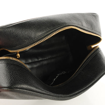 Chanel Caviar CC Large Cosmetic Case Black 5 of 13