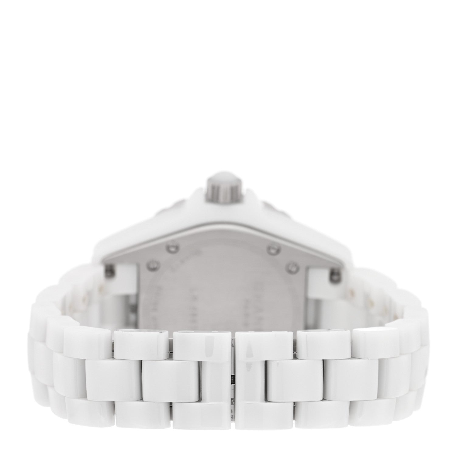 Chanel Stainless Steel Ceramic 33mm J12 Quartz Watch White 3 of 4