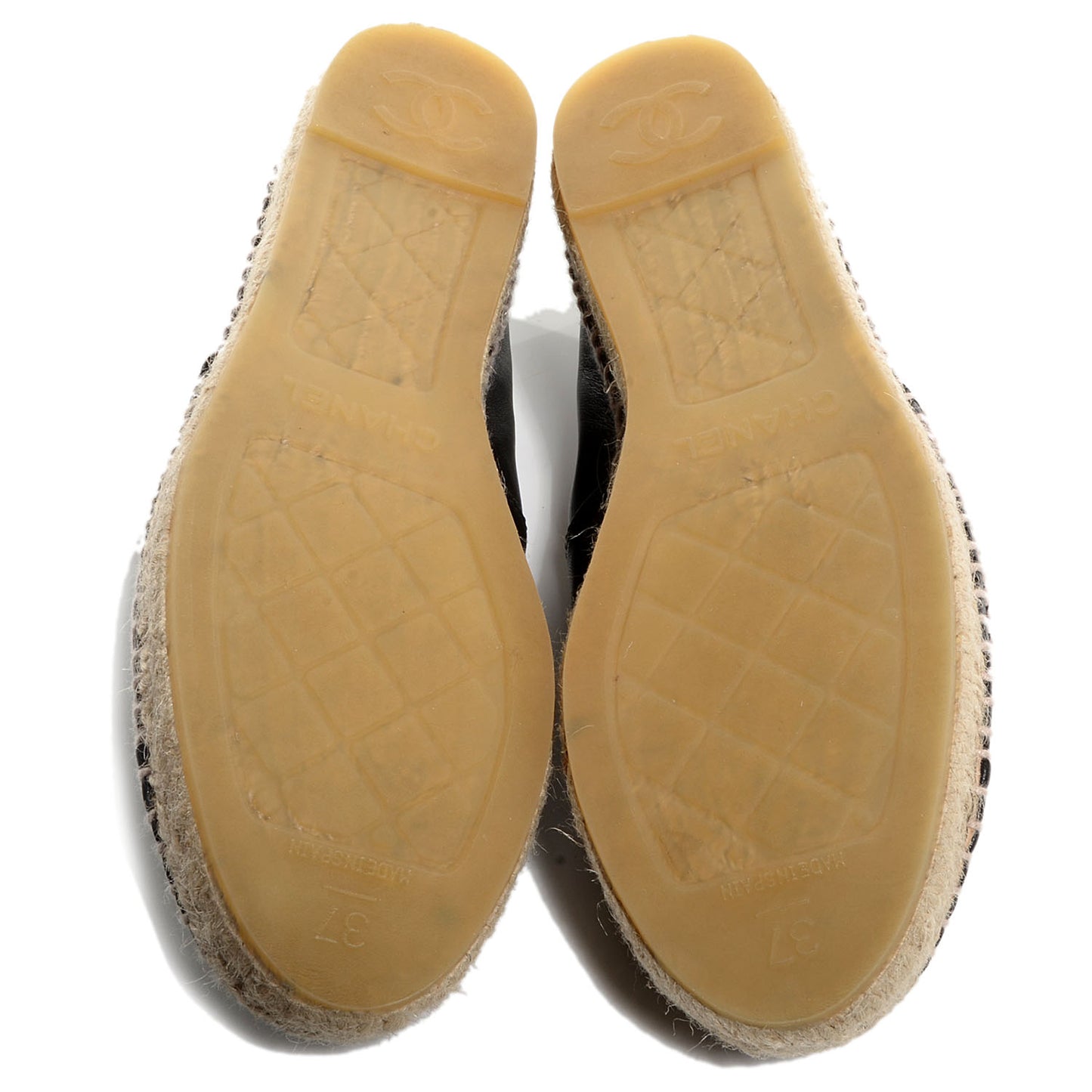 Lambskin Espadrilles 37 Black