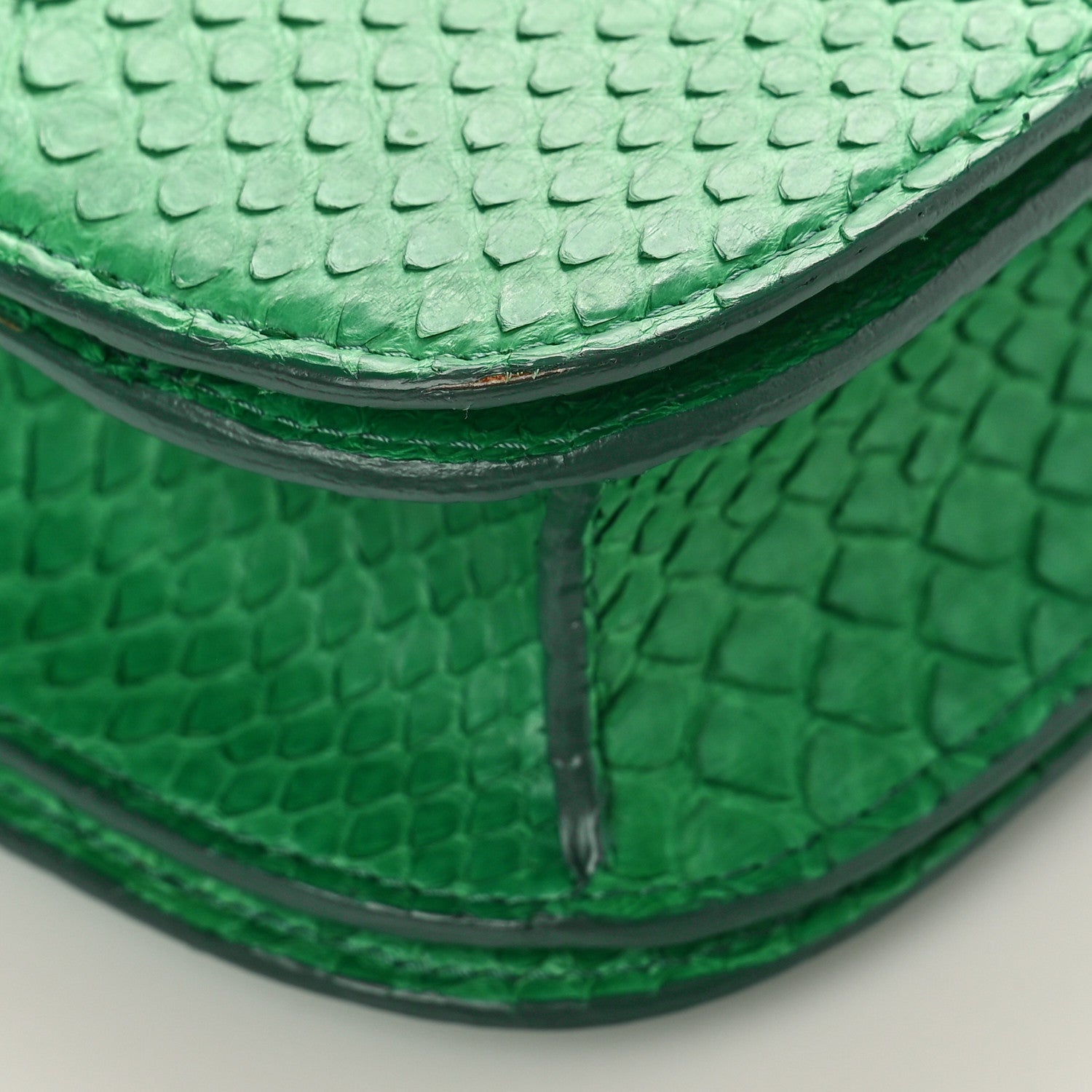Celine Snakeskin Medium Classic Box Green 7 of 9