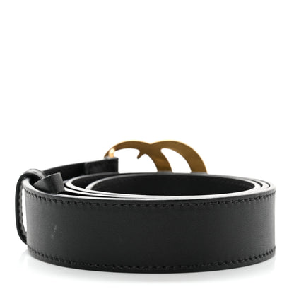 Gucci Calfskin Double G 30mm Belt 85 34 Black 2 of 6