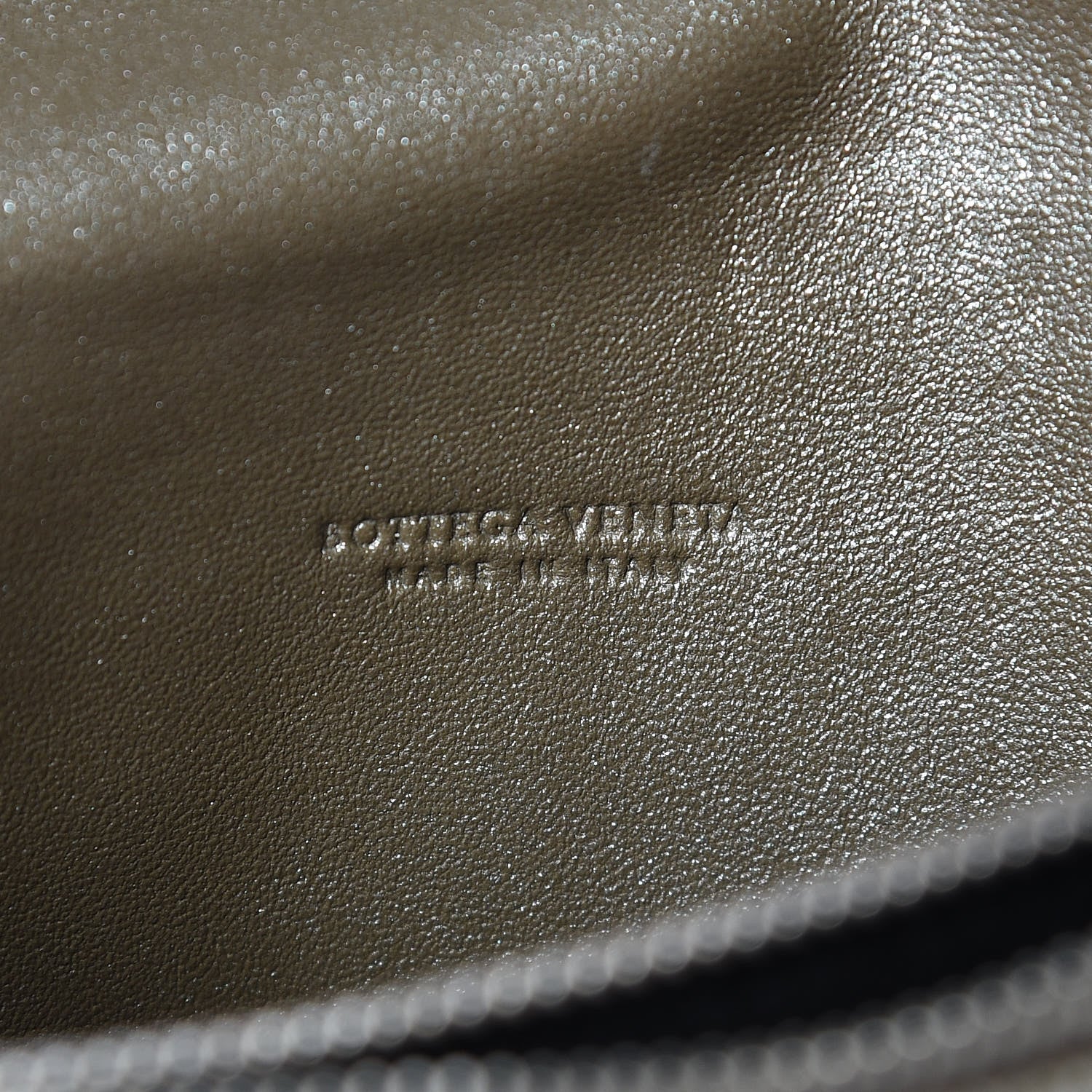 Bottega Veneta Metallic Nappa Intrecciato Flap Wristlet Light Grey 7 of 8