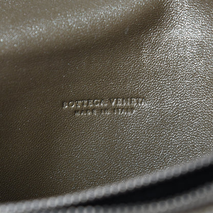 Bottega Veneta Metallic Nappa Intrecciato Flap Wristlet Light Grey 7 of 8
