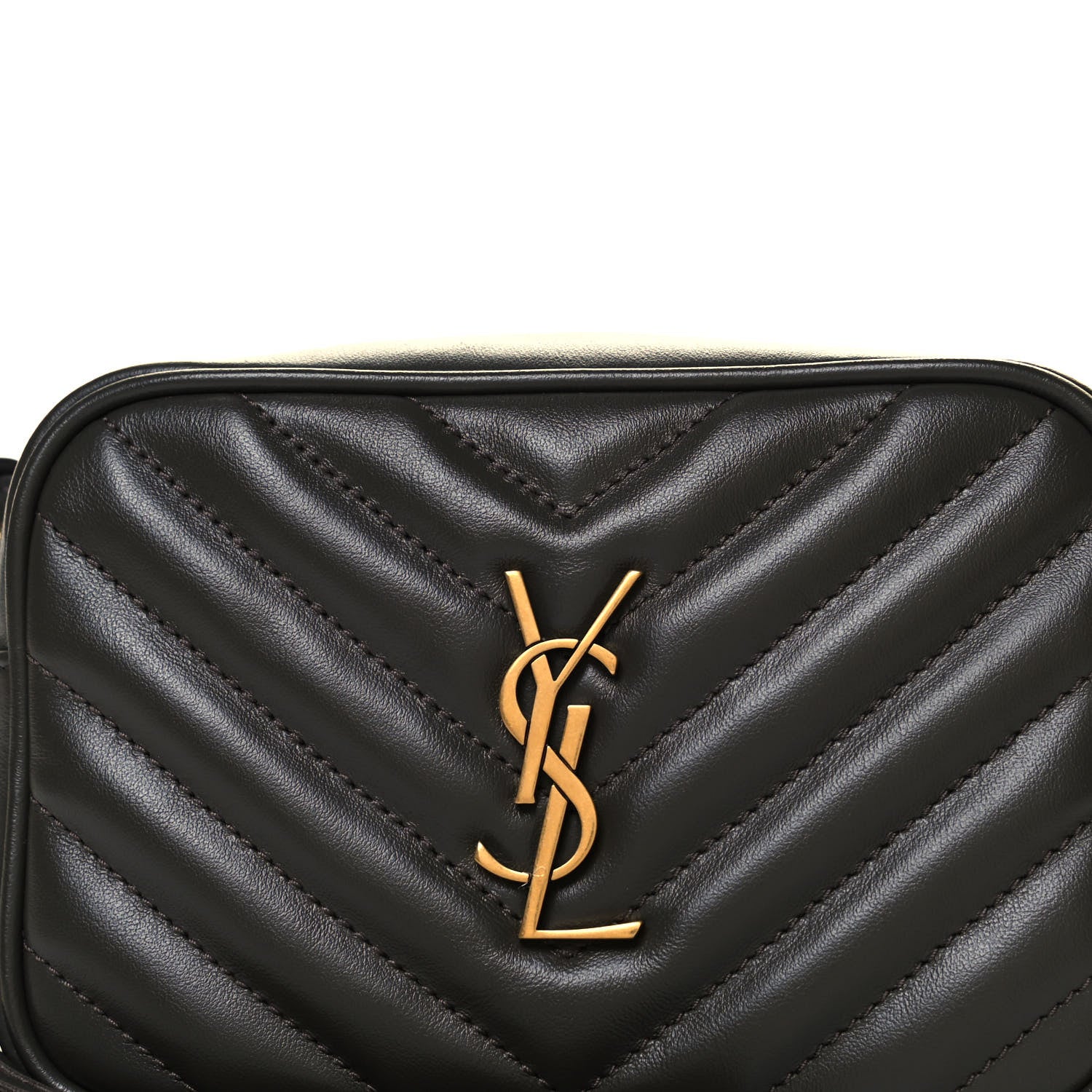 Saint Laurent Calfskin Matelasse Monogram Lou Belt Bag Smog 8 of 10