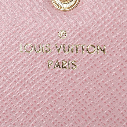 Louis Vuitton Damier Azur Emilie Wallet Rose Ballerine 6 of 8