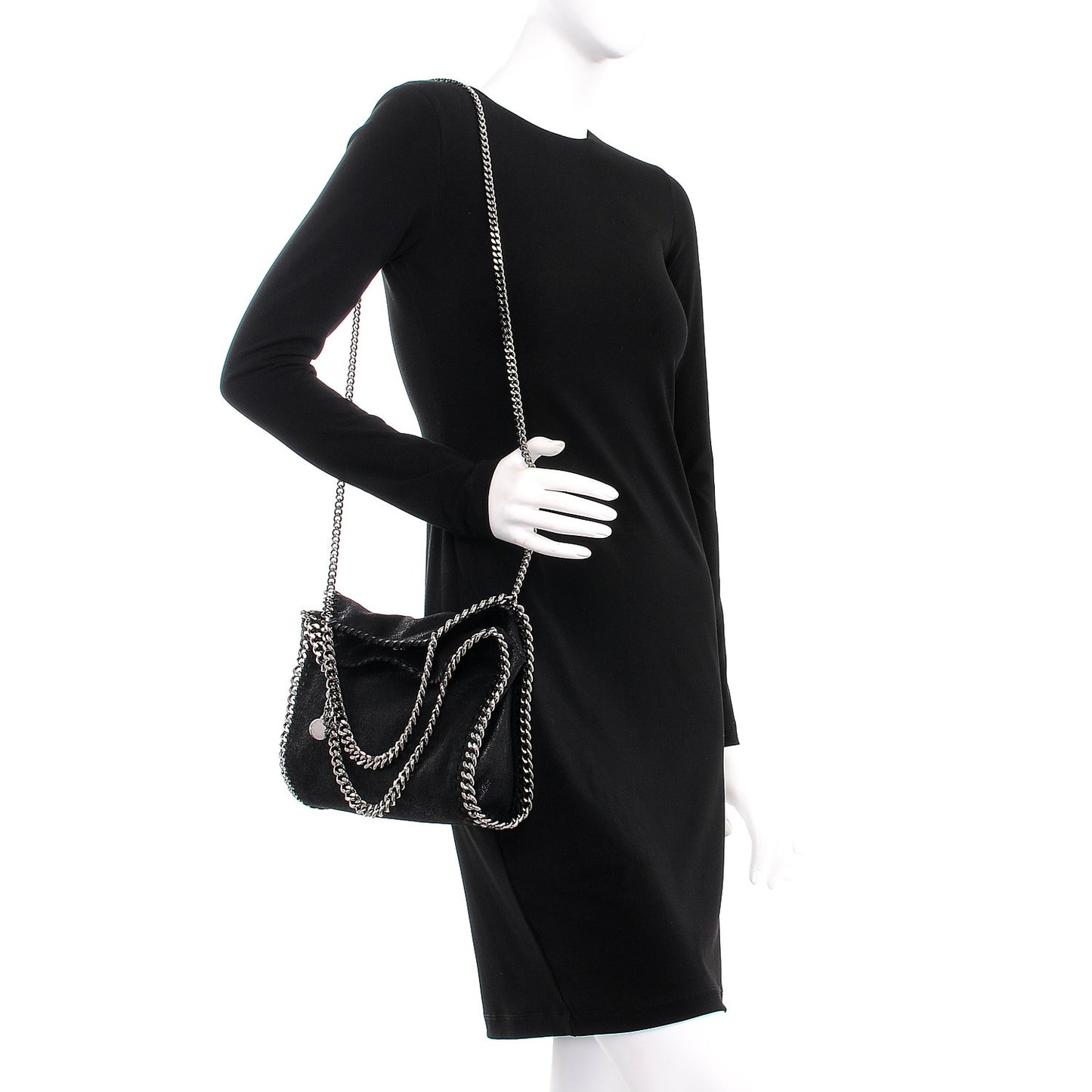 Shaggy Deer Mini Falabella Tote Black