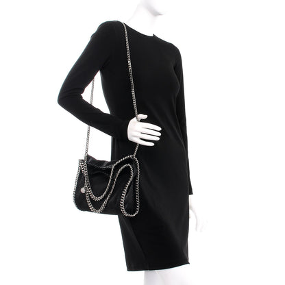 Stella McCartney Shaggy Deer Mini Falabella Tote Black 2 of 9