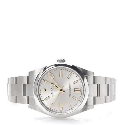 Rolex Stainless Steel 41mm Oyster Perpetual Watch Silver 124300 3 of 7