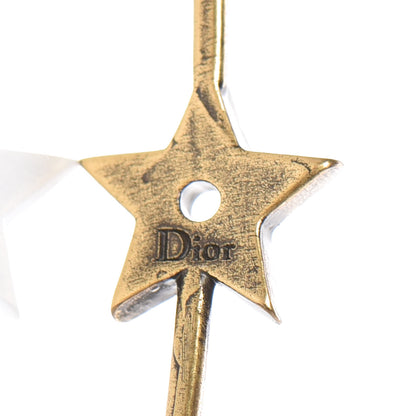 Christian Dior Metal J'Adior Hoop Earrings Aged Gold 3 of 4