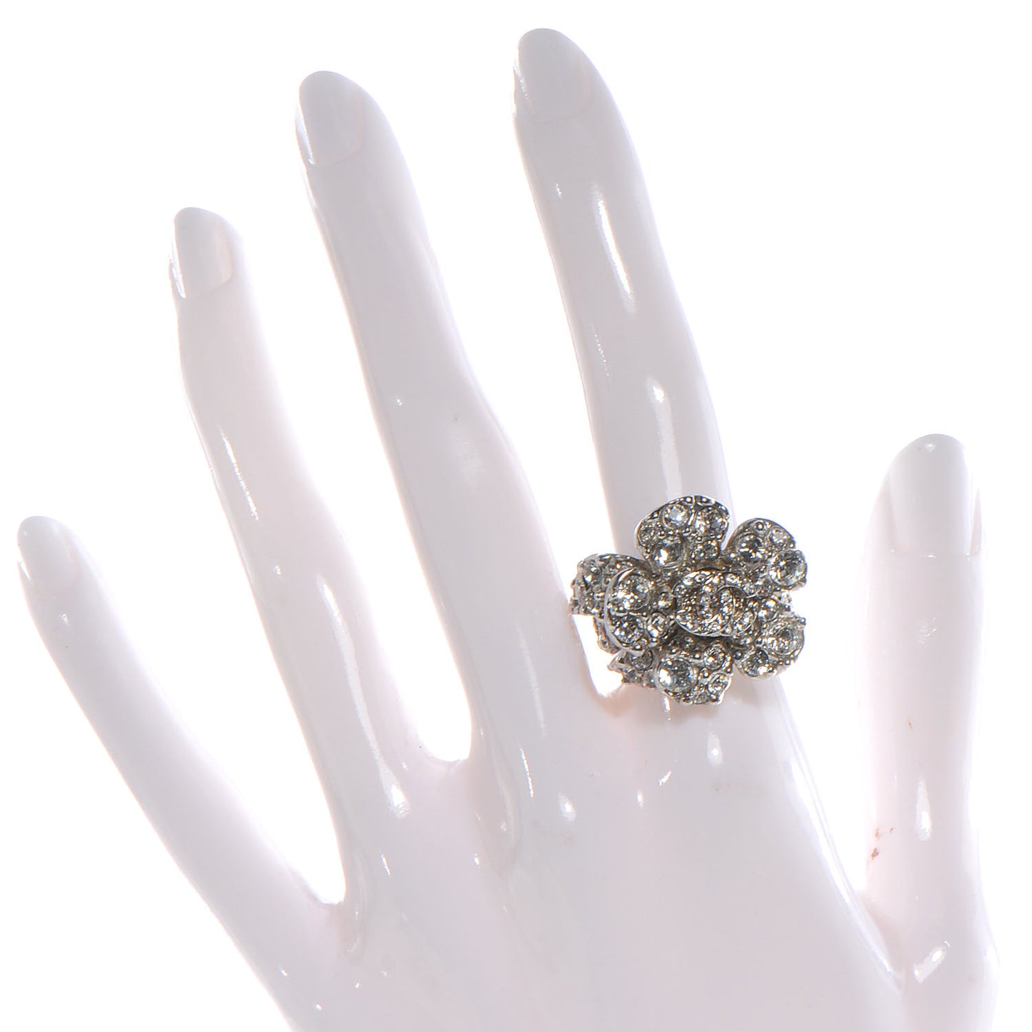 Swarovski Crystal Camellia Ring 6.5