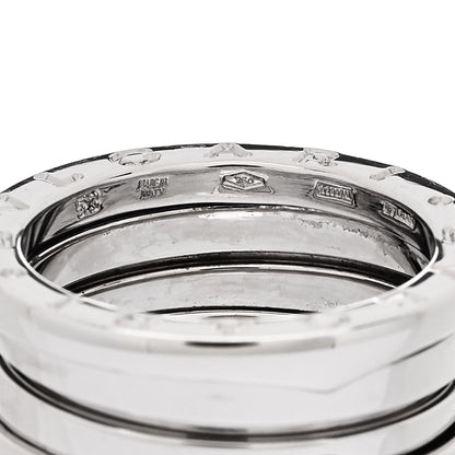 Bulgari 18K White Gold B.Zero1 Two-Band Ring 53 6.25 5 of 6
