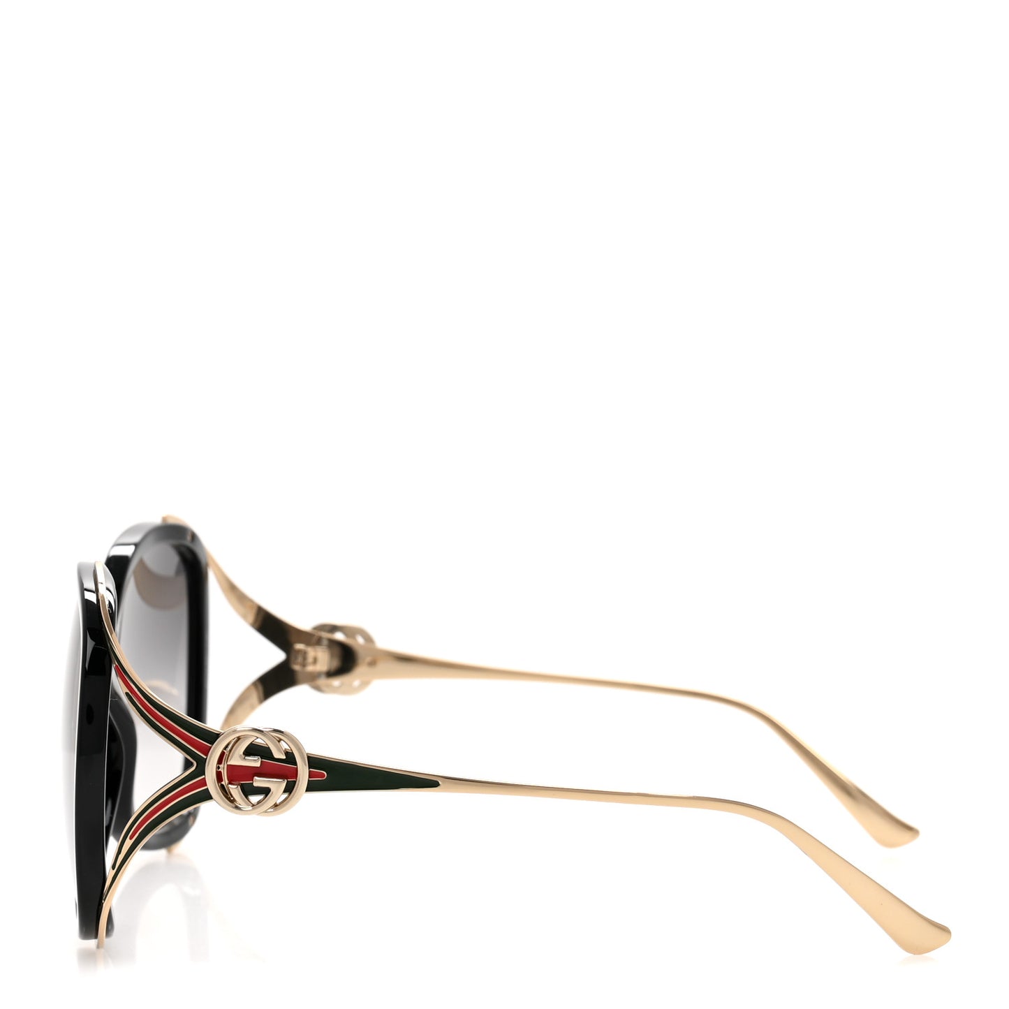 Round Frame Injected GG0226S Sunglasses Black