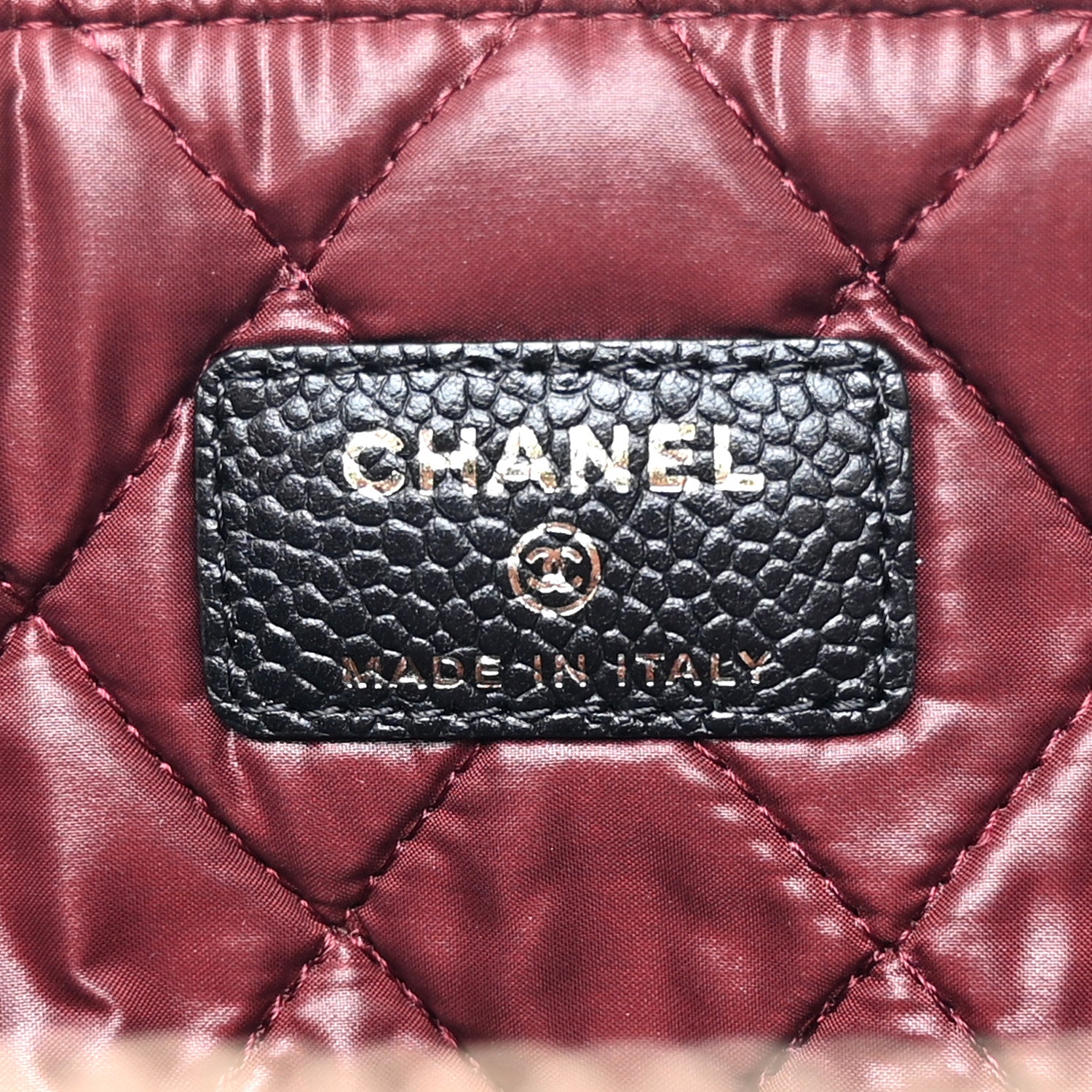 Chanel Caviar Quilted Large Cosmetic Case Black 6 of 8