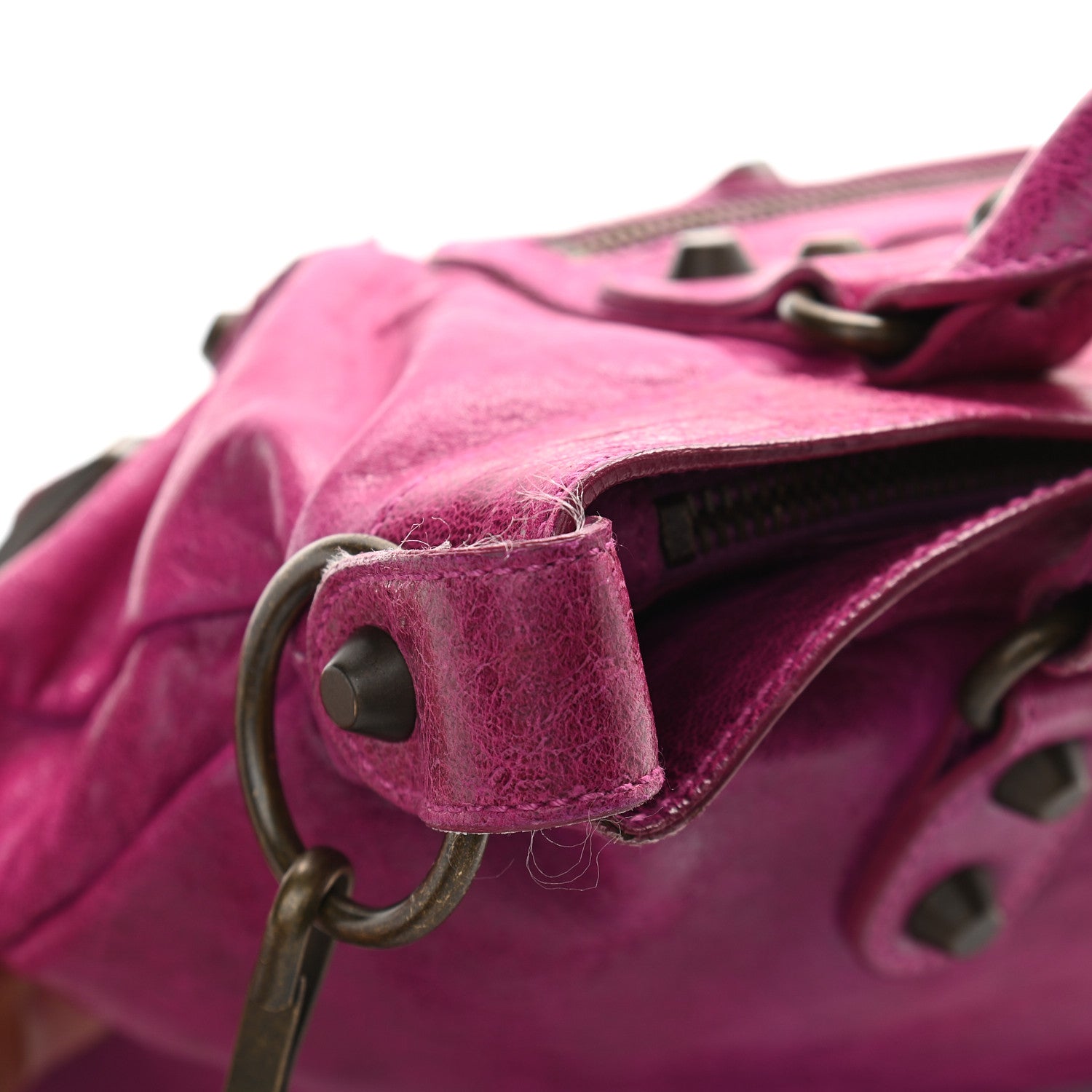 Balenciaga Agneau Classic Hardware First Magenta 9 of 10